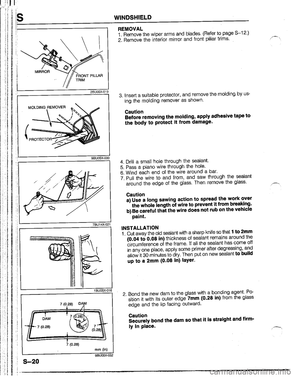 MAZDA B2200 1992  Workshop Manual 