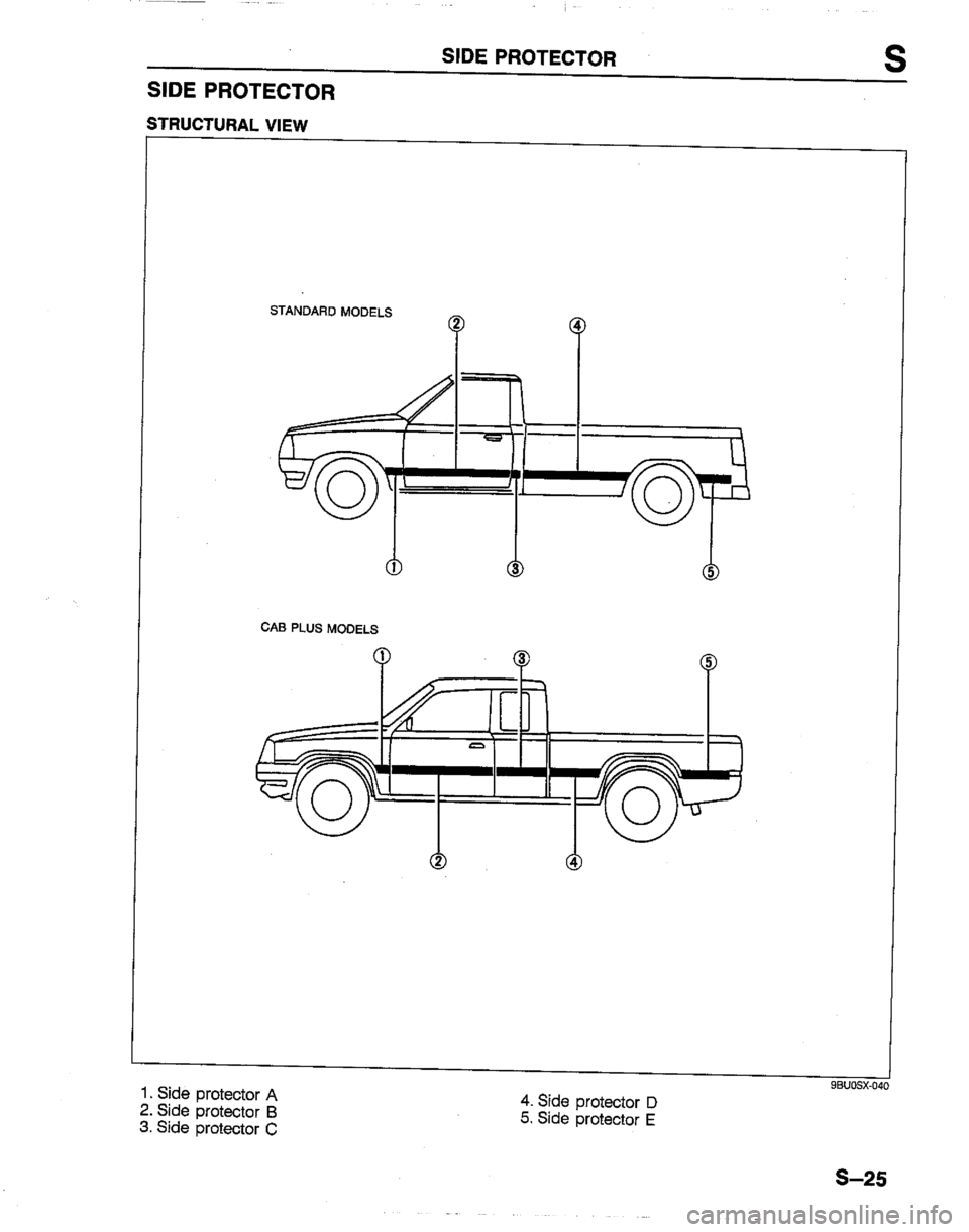 MAZDA B2200 1992  Workshop Manual 