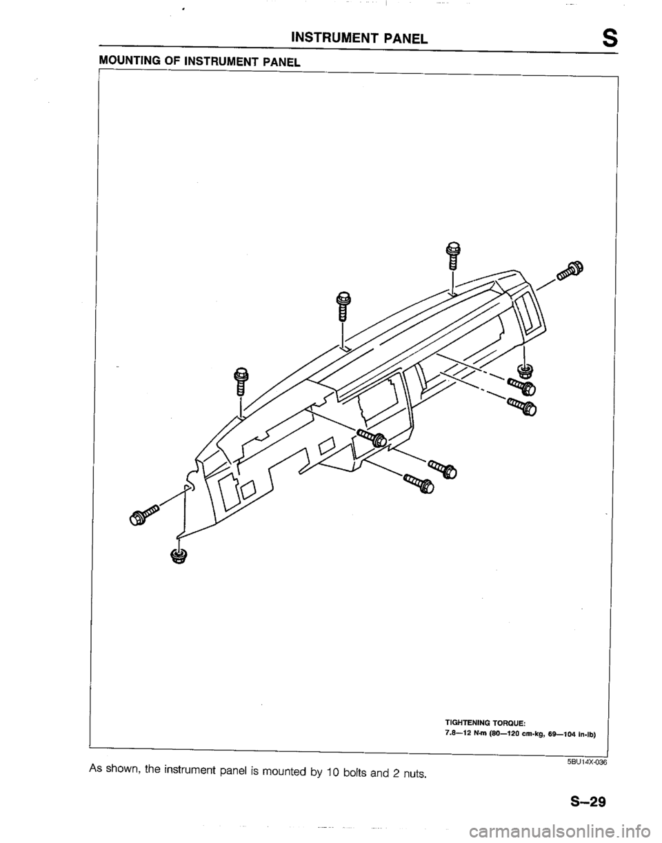 MAZDA B2200 1992  Workshop Manual 