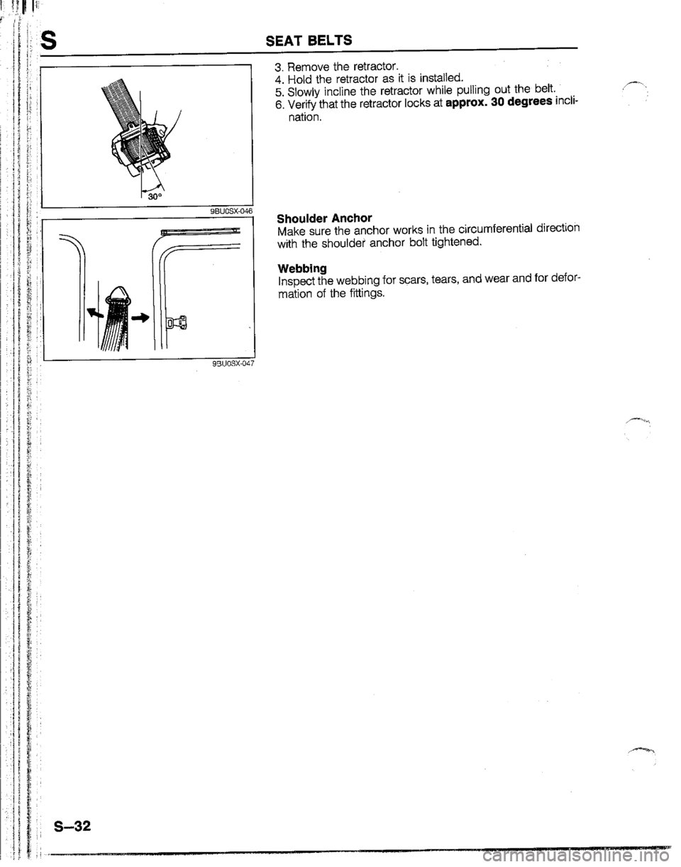 MAZDA B2200 1992  Workshop Manual 