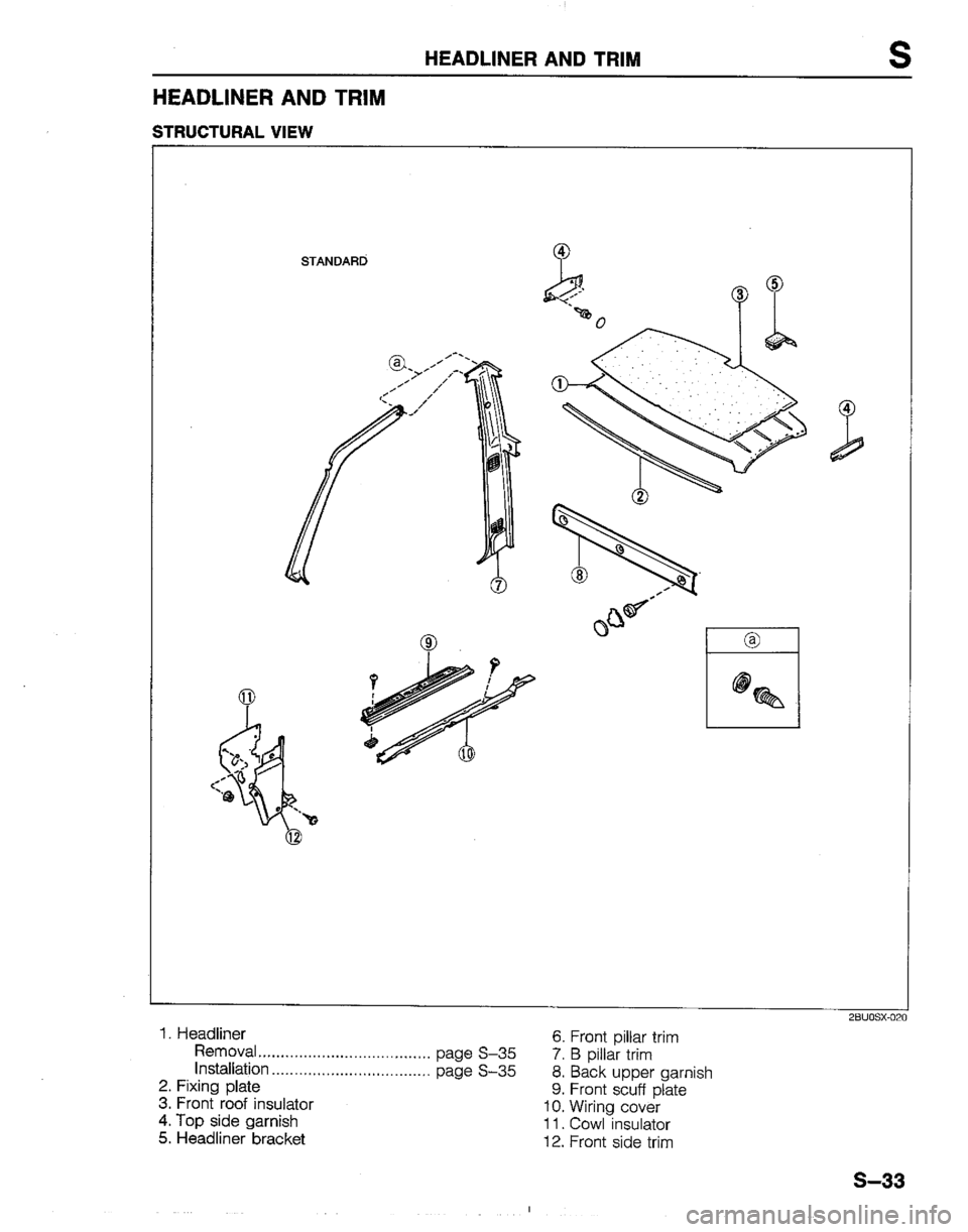 MAZDA B2200 1992  Workshop Manual 