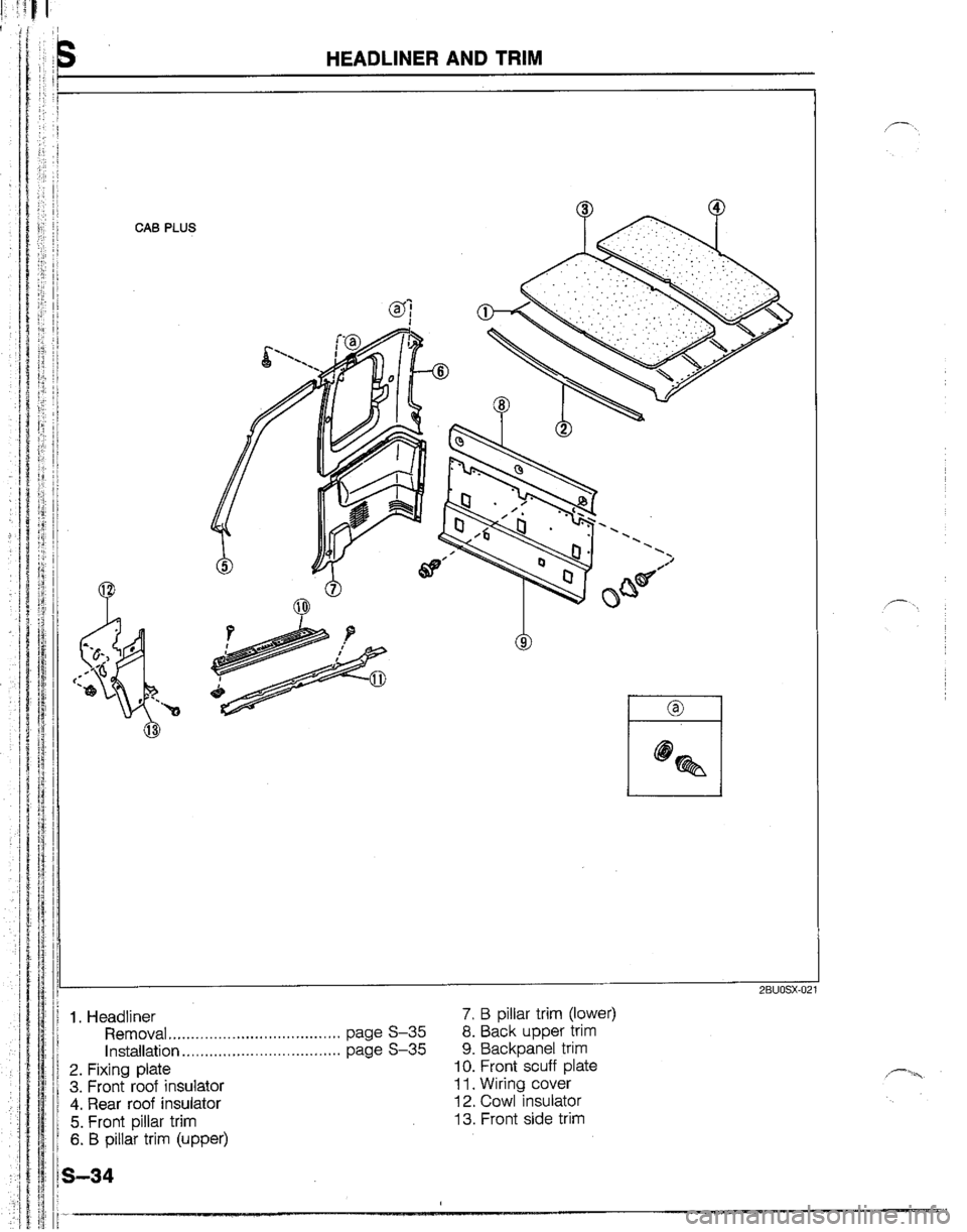MAZDA B2200 1992  Workshop Manual 