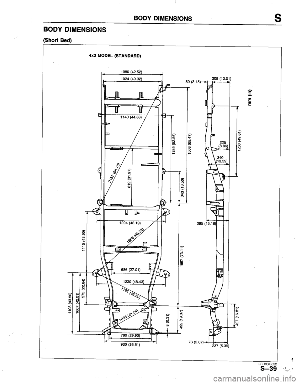 MAZDA B2200 1992  Workshop Manual 
