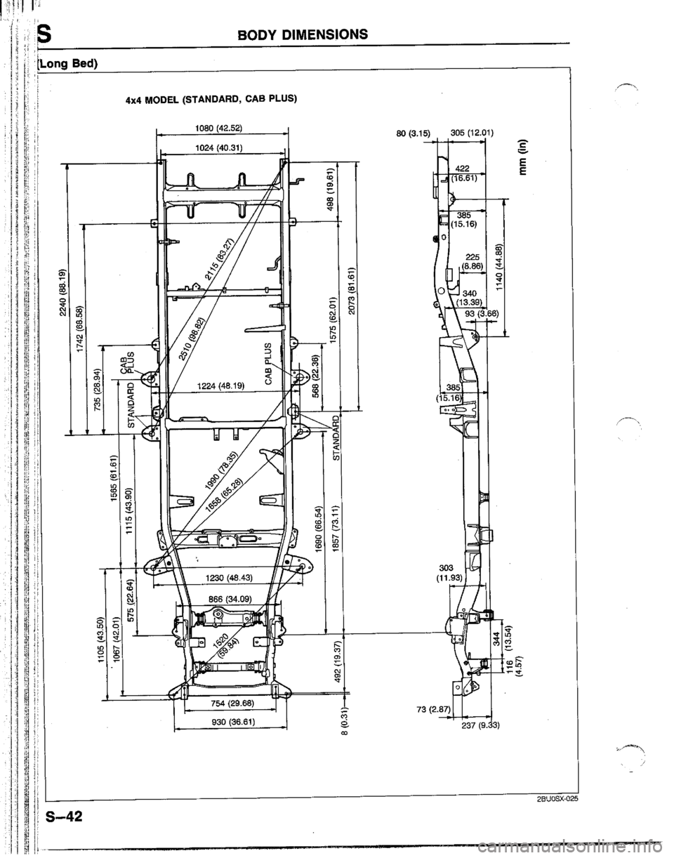MAZDA B2200 1992  Workshop Manual 