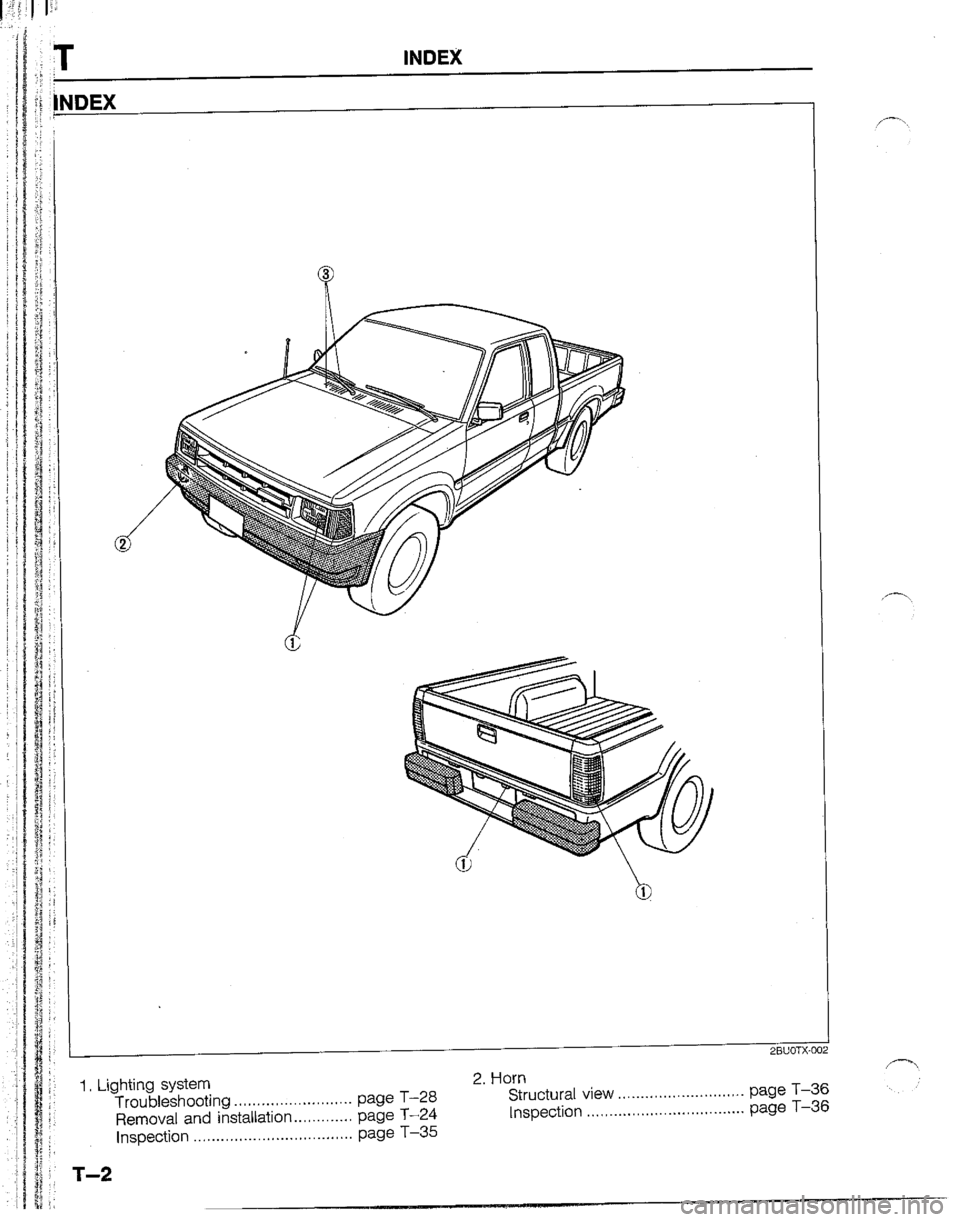 MAZDA B2200 1992  Workshop Manual 