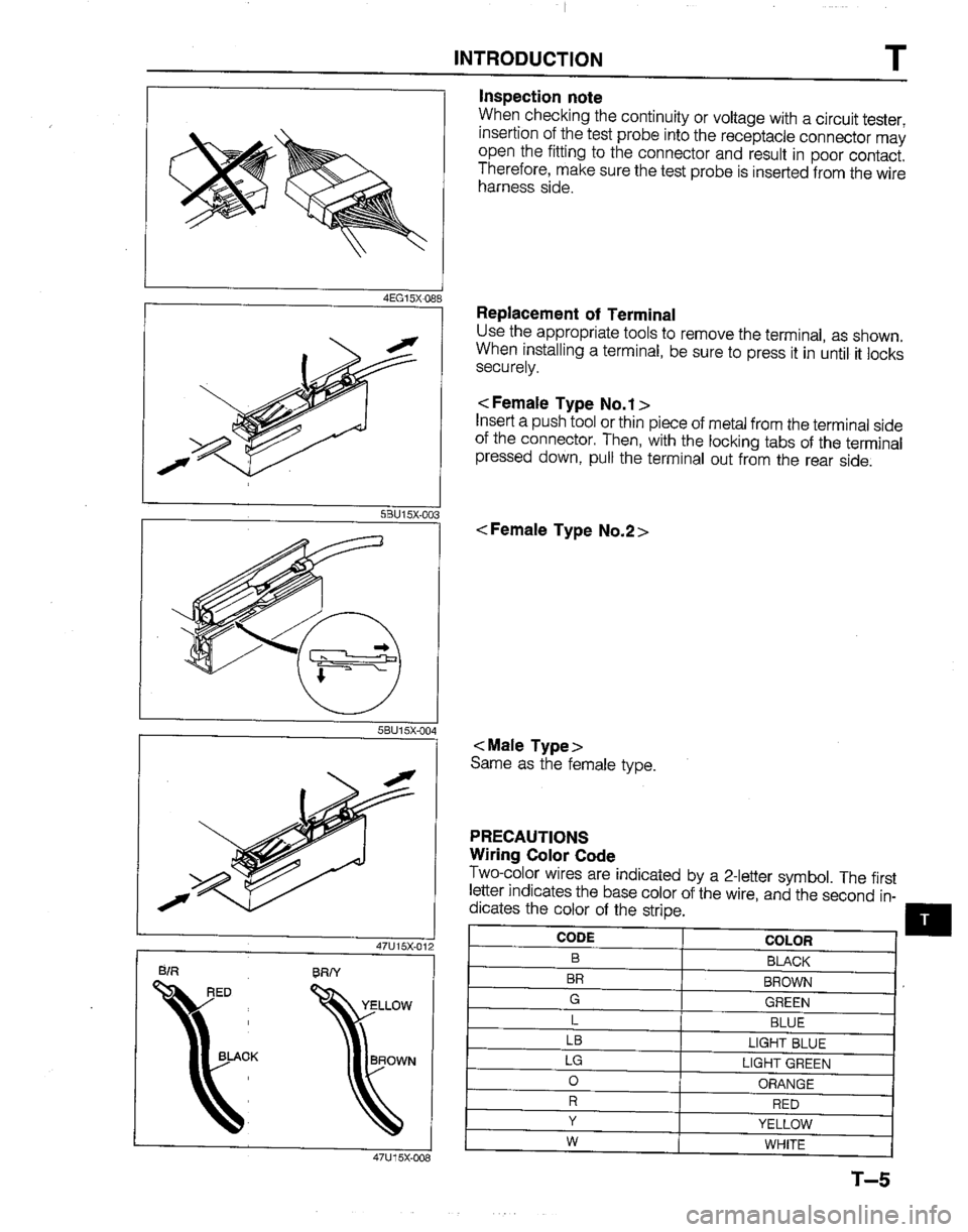 MAZDA B2200 1992  Workshop Manual 