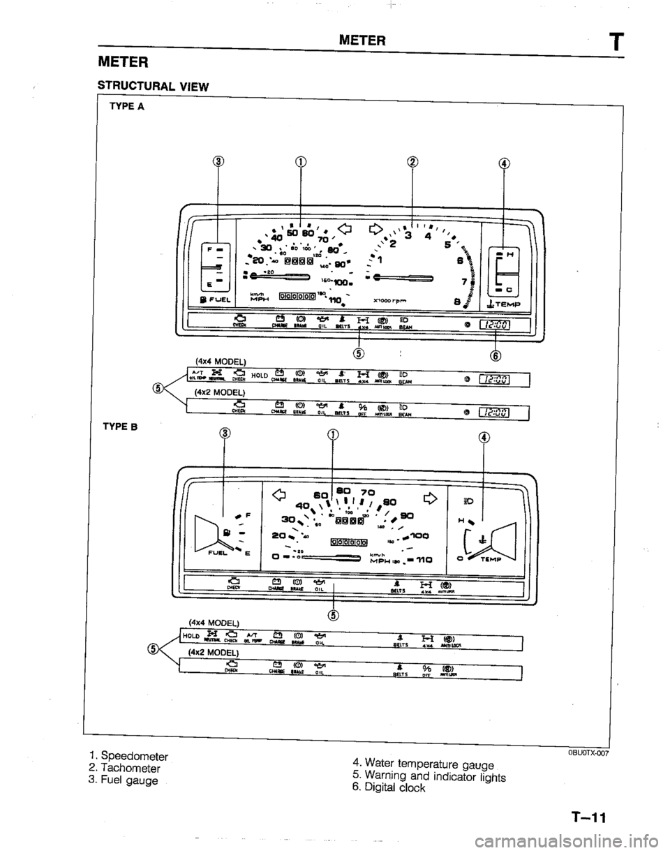 MAZDA B2200 1992  Workshop Manual 