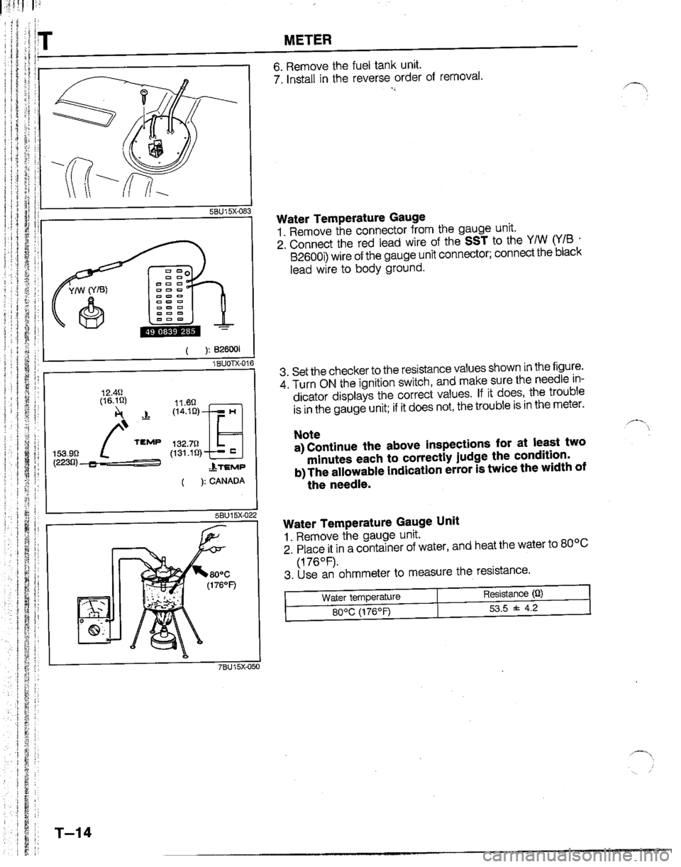MAZDA B2200 1992  Workshop Manual 