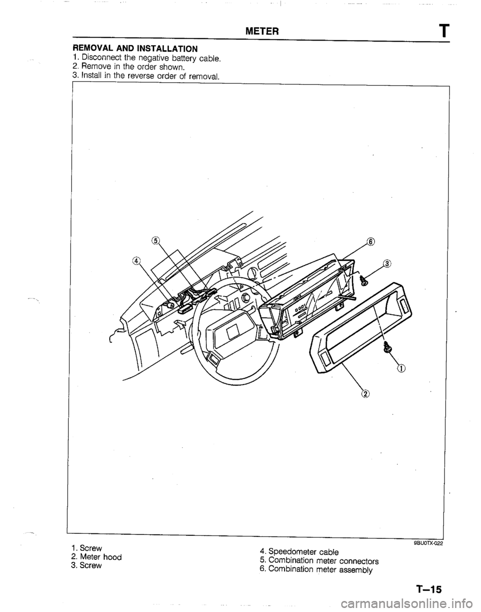 MAZDA B2200 1992  Workshop Manual 