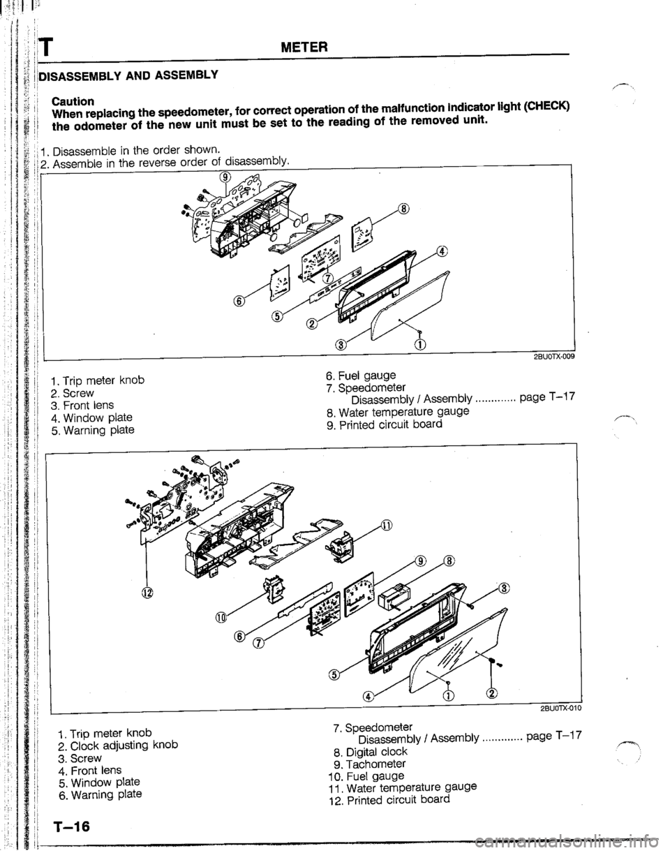 MAZDA B2200 1992  Workshop Manual 