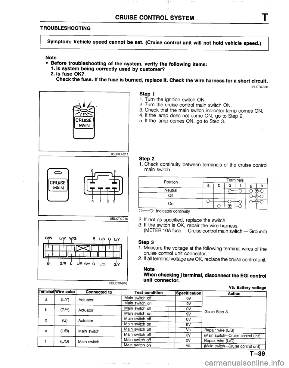 MAZDA B2200 1992  Workshop Manual 