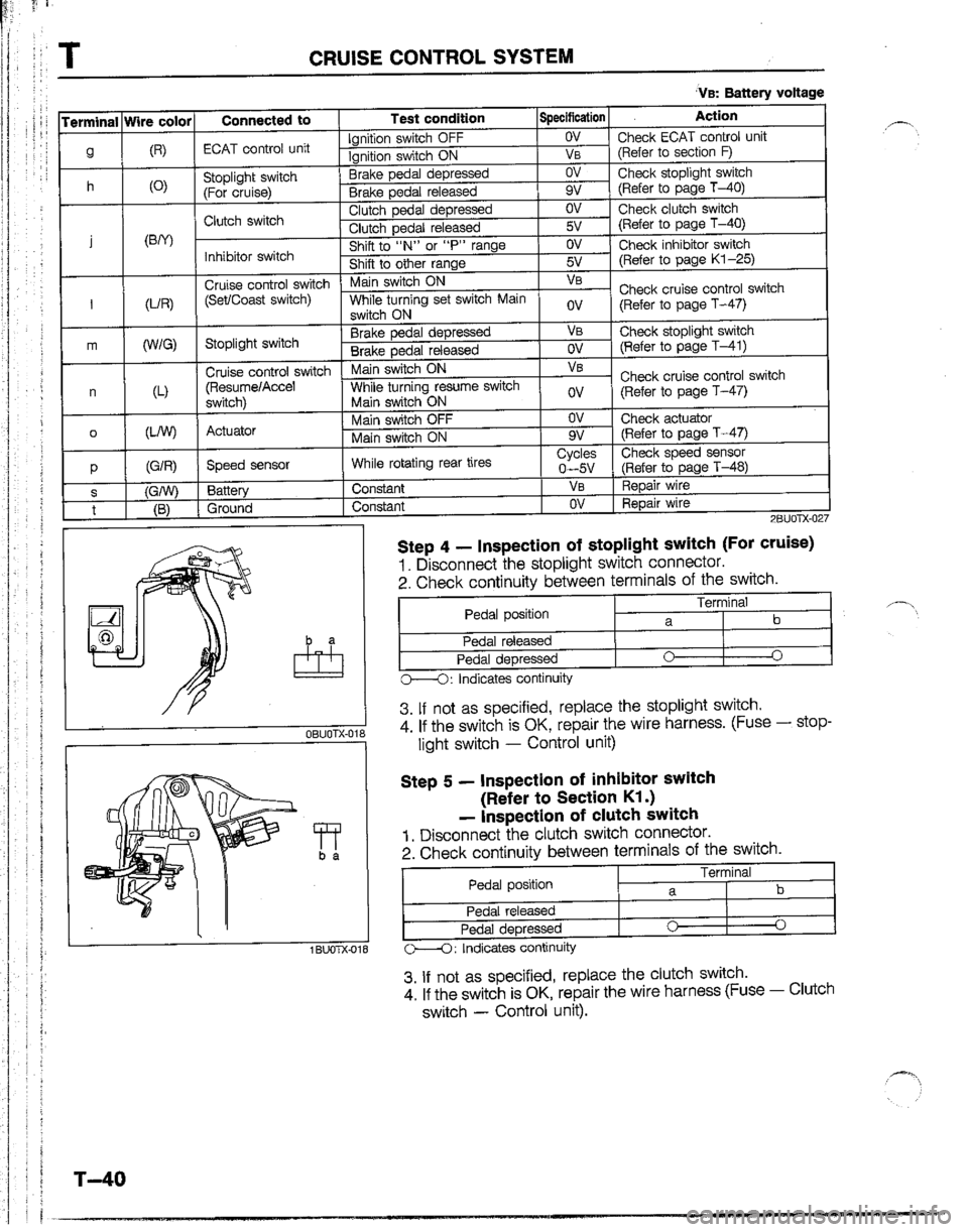 MAZDA B2200 1992  Workshop Manual 