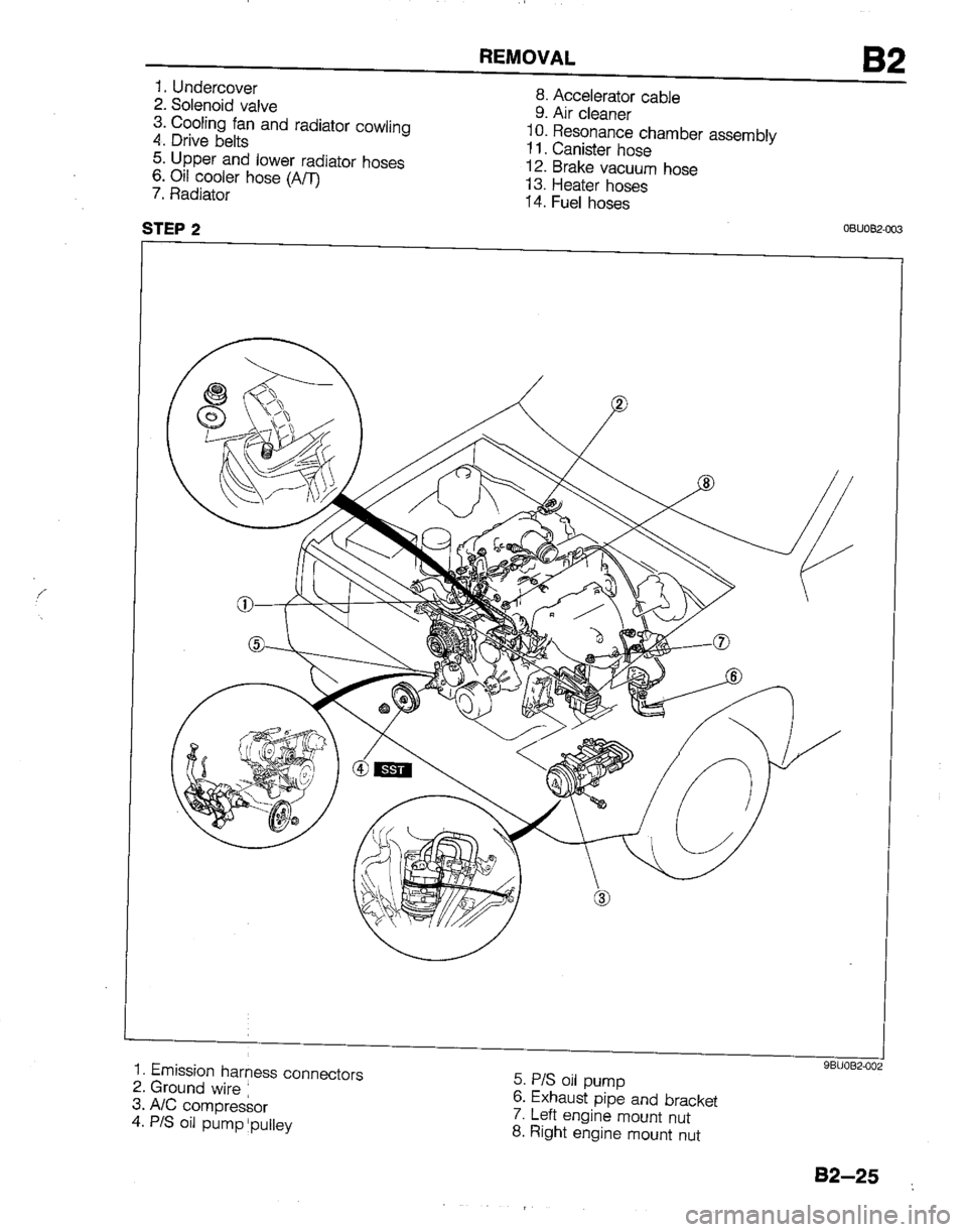 MAZDA B2200 1992  Workshop Manual 