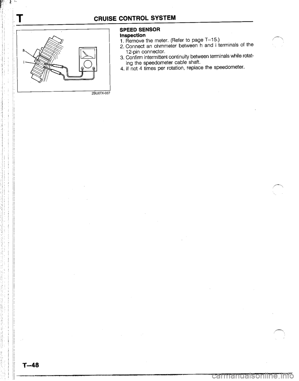 MAZDA B2200 1992  Workshop Manual 