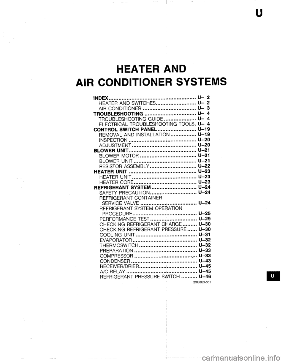 MAZDA B2200 1992  Workshop Manual 