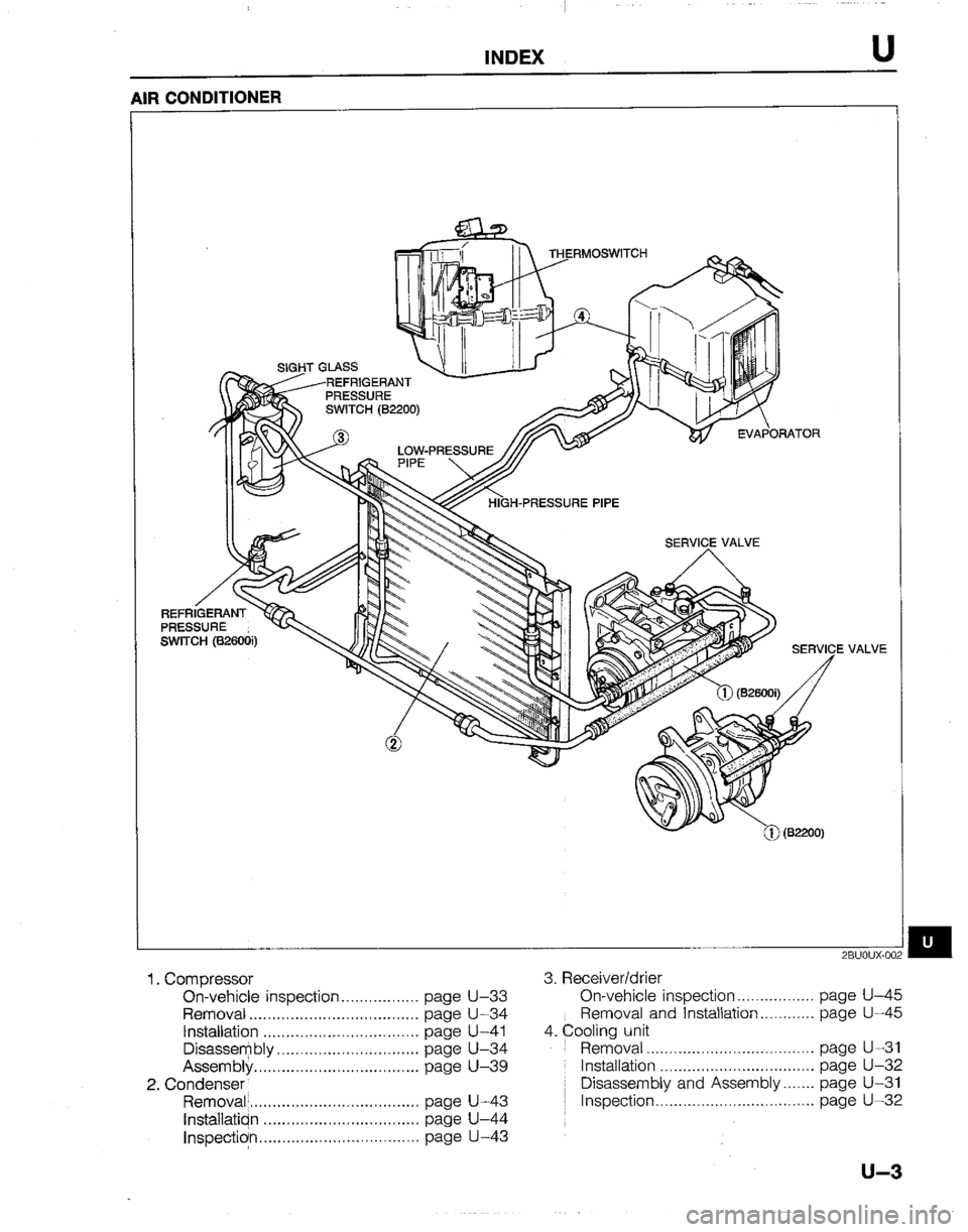 MAZDA B2200 1992  Workshop Manual 