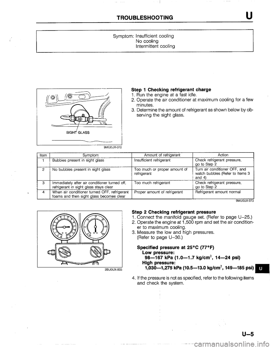 MAZDA B2200 1992  Workshop Manual 