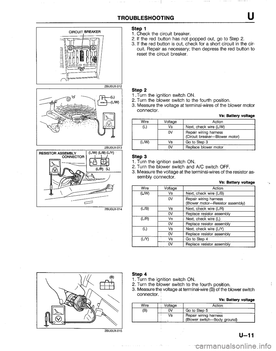 MAZDA B2200 1992  Workshop Manual 
