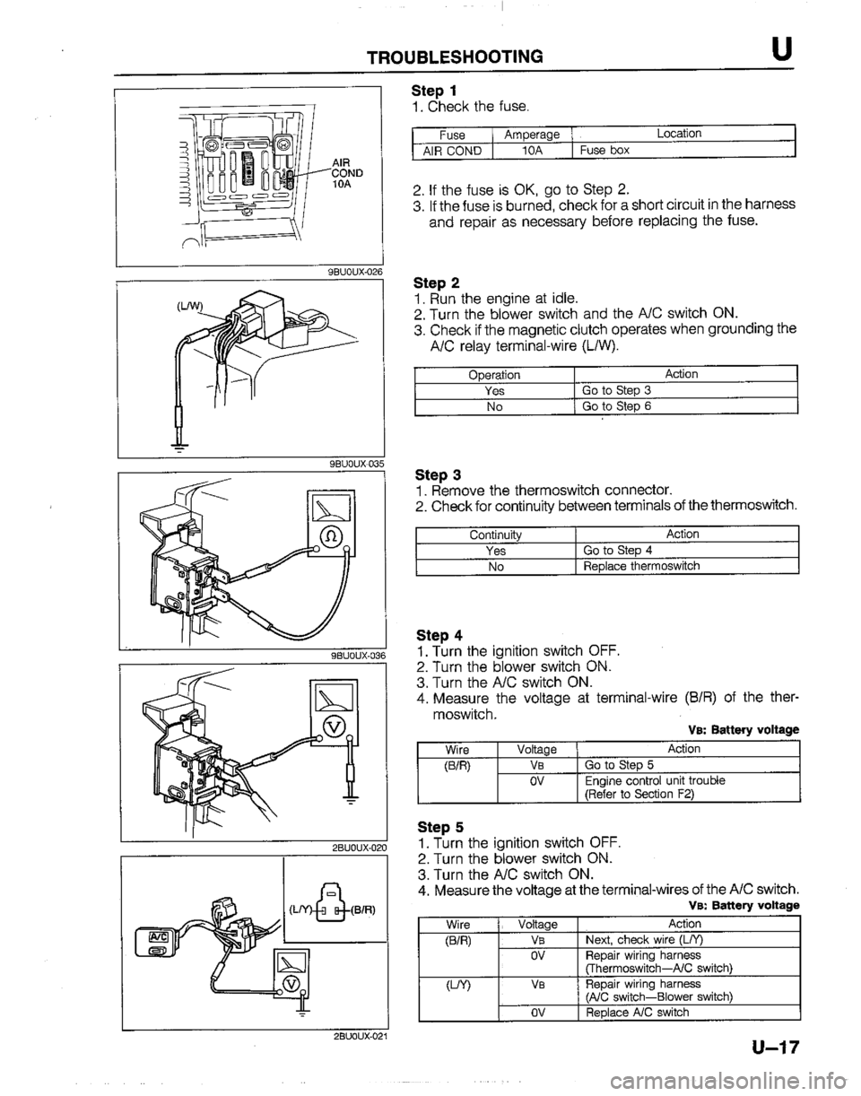 MAZDA B2200 1992  Workshop Manual 