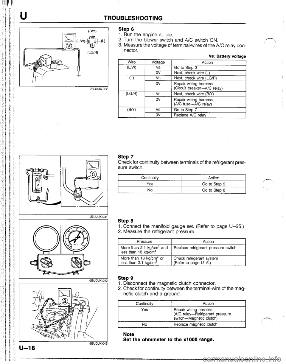 MAZDA B2200 1992  Workshop Manual 