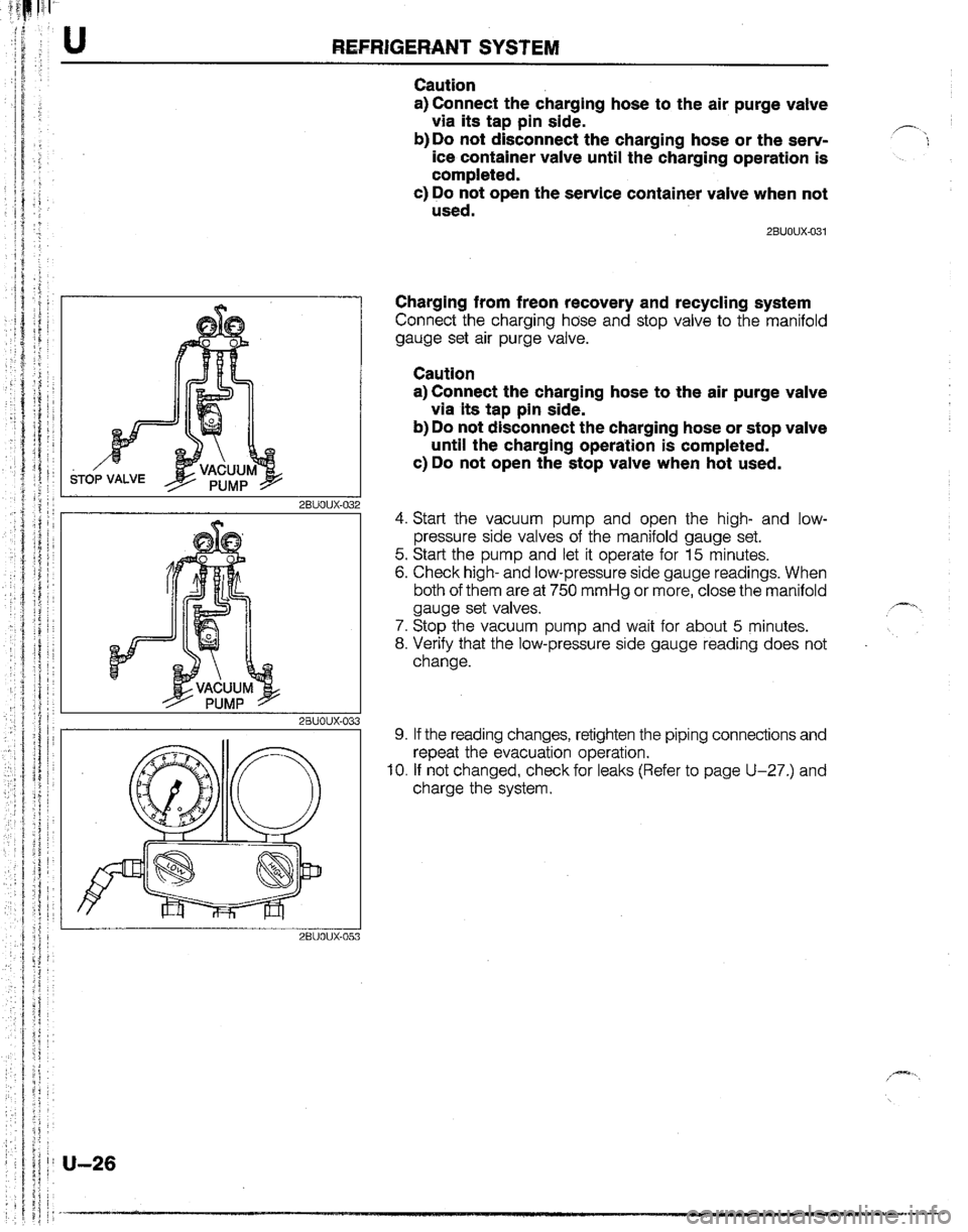 MAZDA B2200 1992  Workshop Manual 