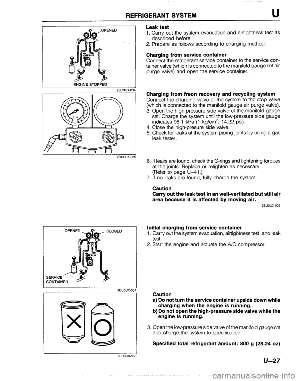 MAZDA B2200 1992  Workshop Manual 