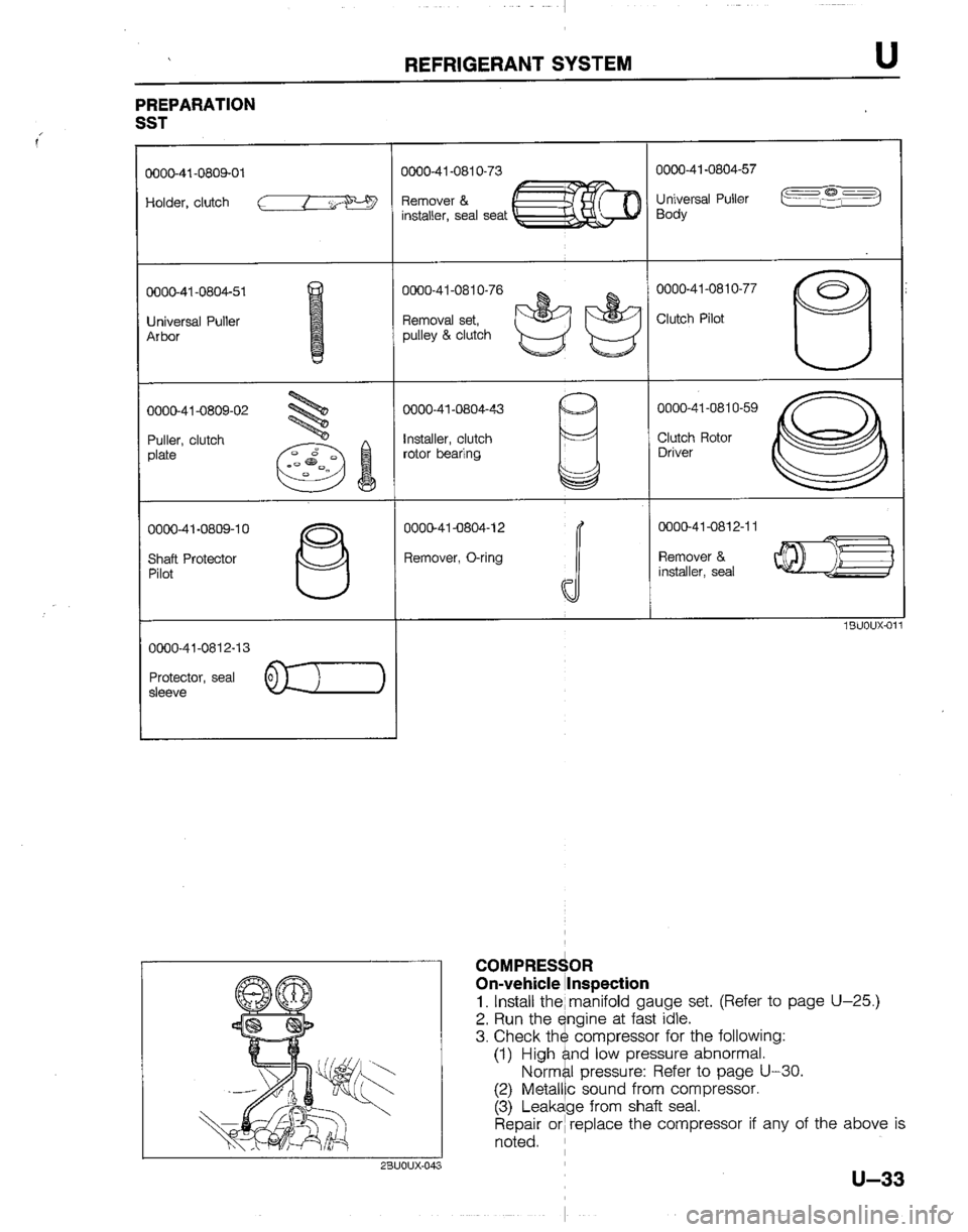 MAZDA B2200 1992  Workshop Manual 