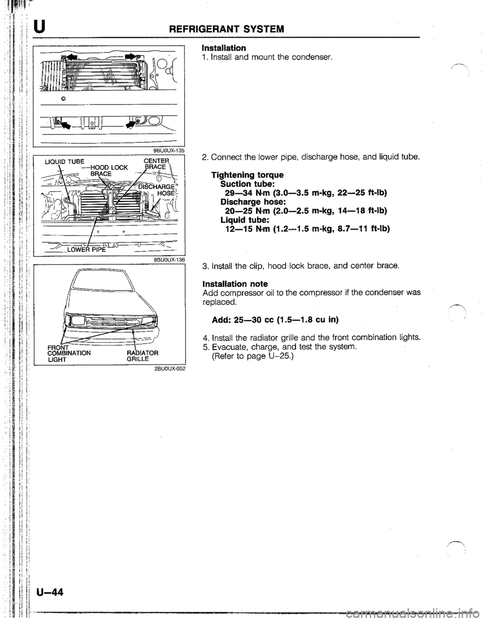 MAZDA B2200 1992  Workshop Manual 