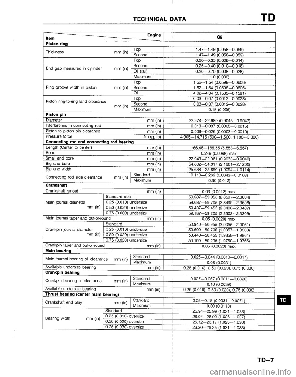 MAZDA B2200 1992  Workshop Manual 