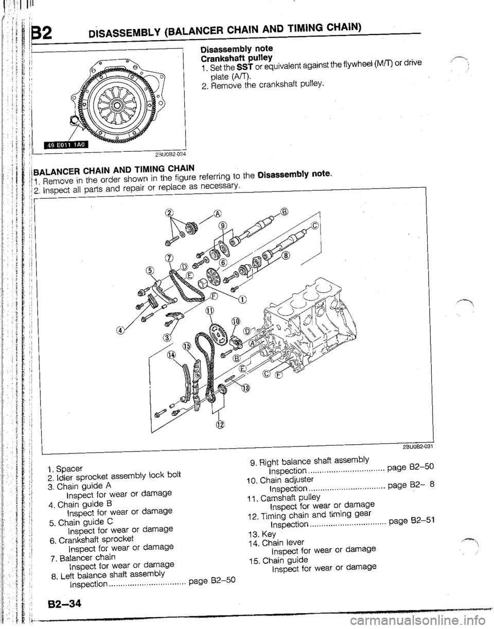 MAZDA B2200 1992  Workshop Manual 