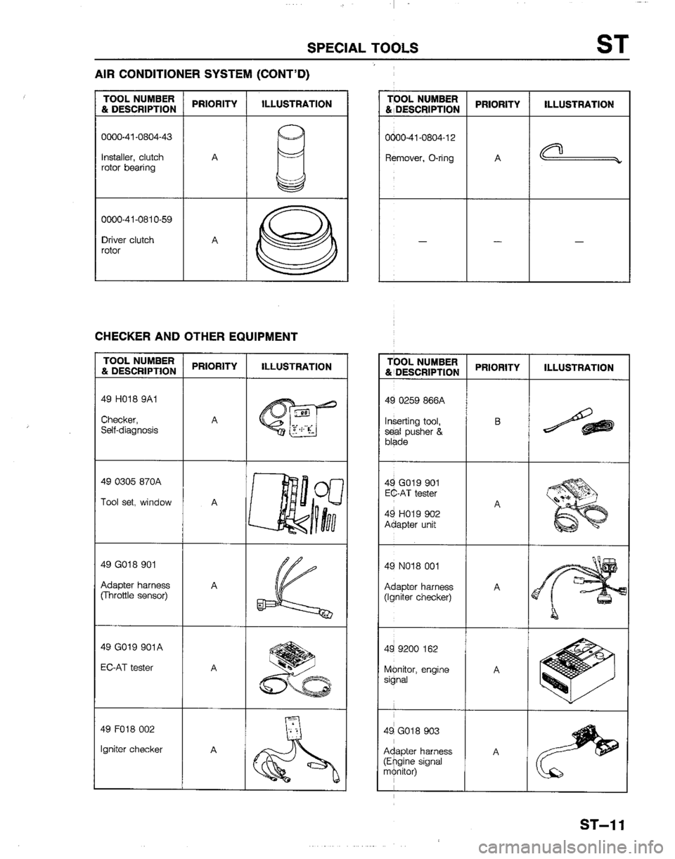 MAZDA B2200 1992  Workshop Manual 