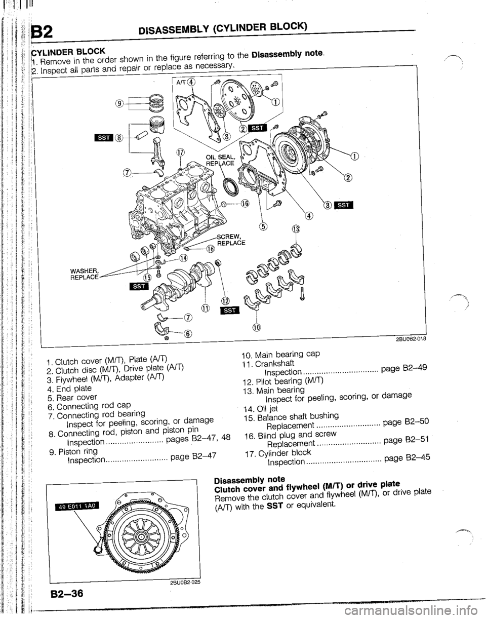 MAZDA B2200 1992  Workshop Manual 