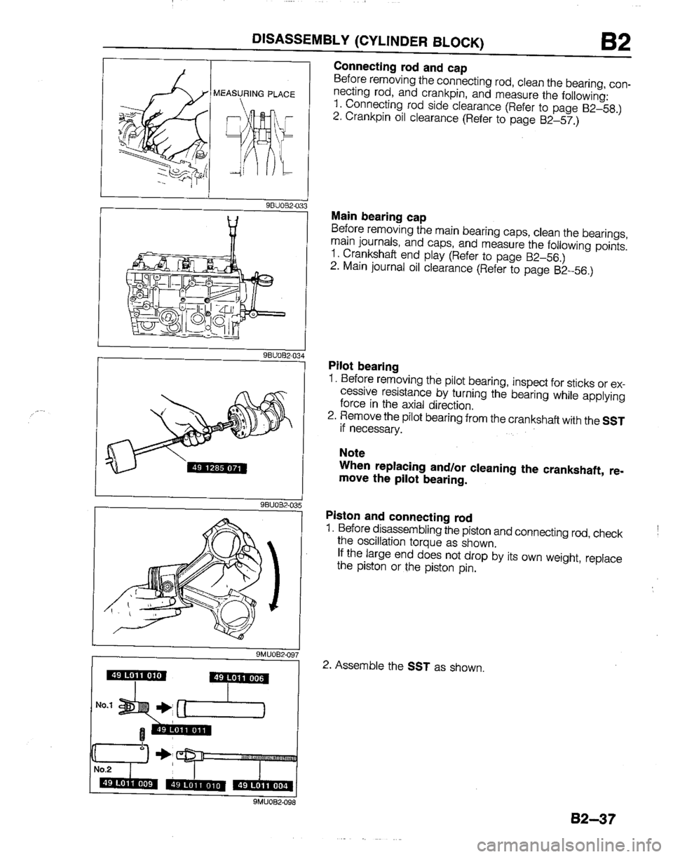 MAZDA B2200 1992  Workshop Manual 