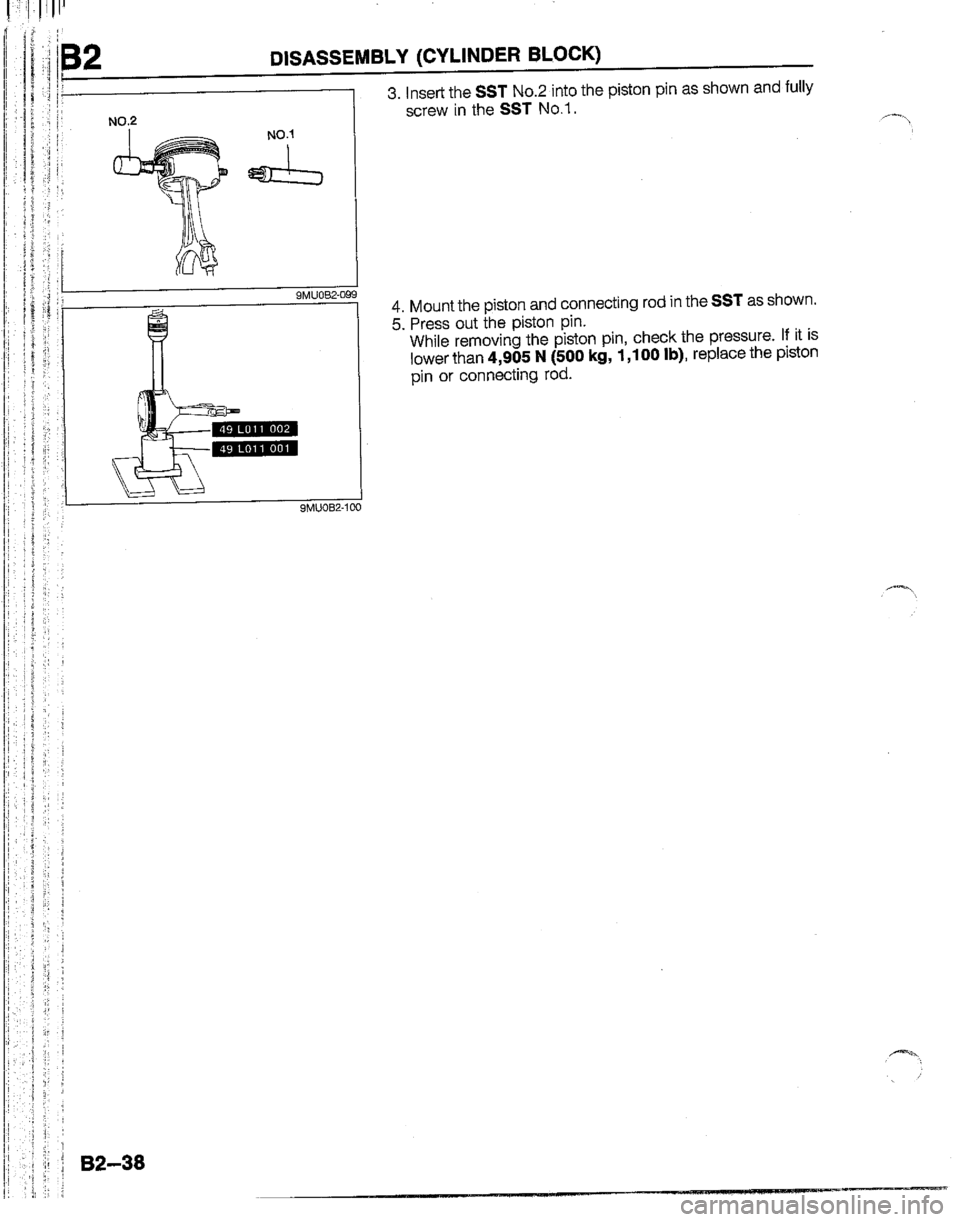 MAZDA B2200 1992  Workshop Manual 