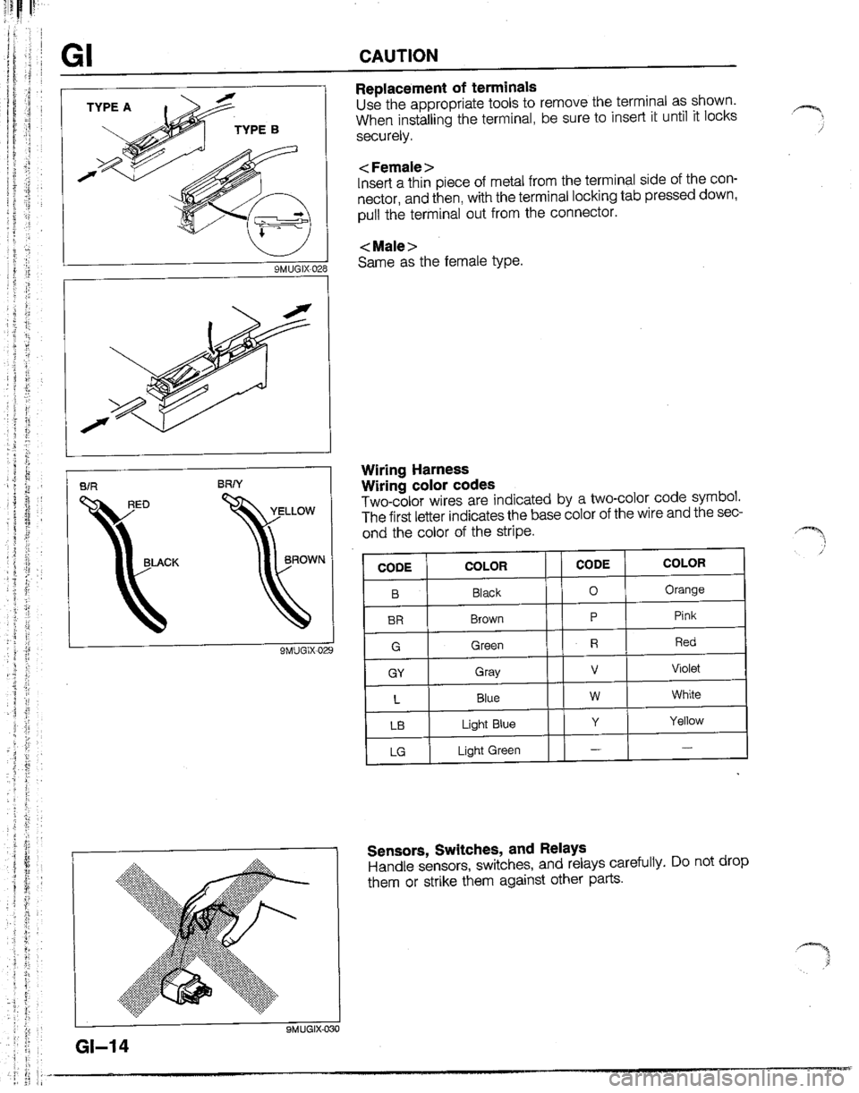 MAZDA B2200 1992  Workshop Manual 
