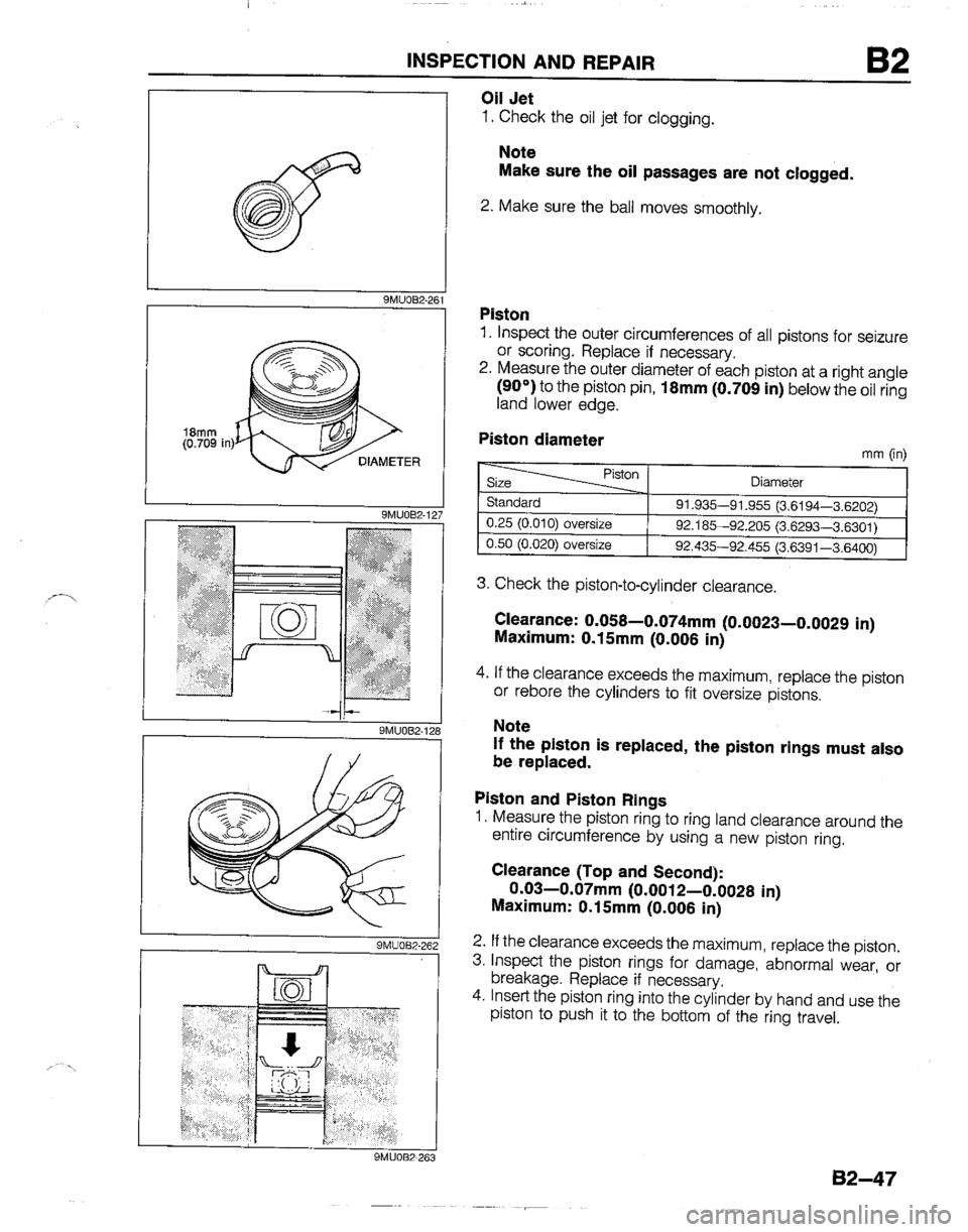 MAZDA B2200 1992  Workshop Manual 