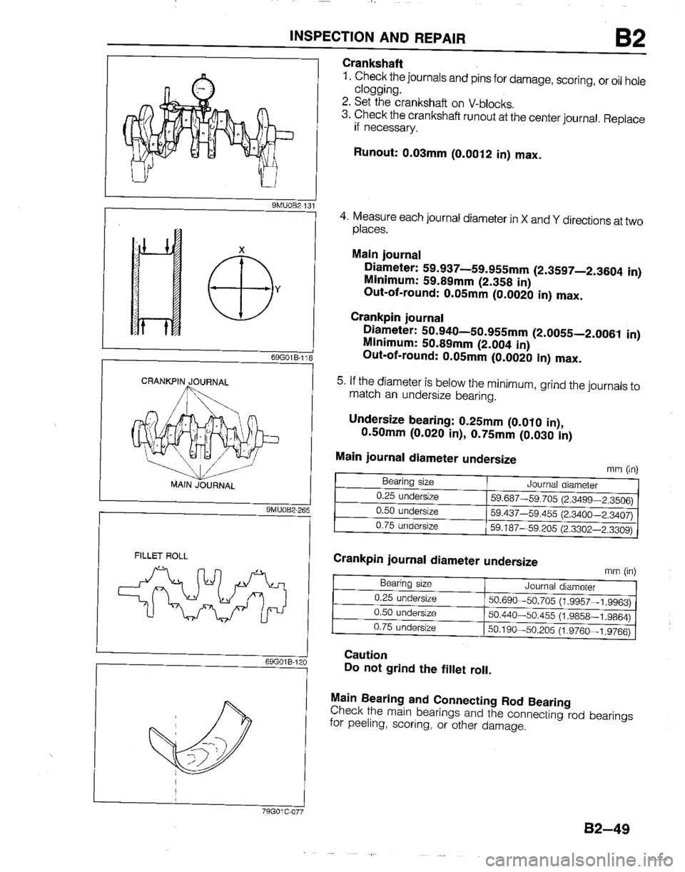 MAZDA B2200 1992  Workshop Manual 