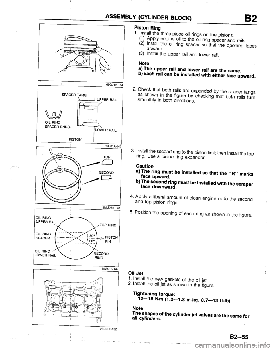 MAZDA B2200 1992  Workshop Manual 