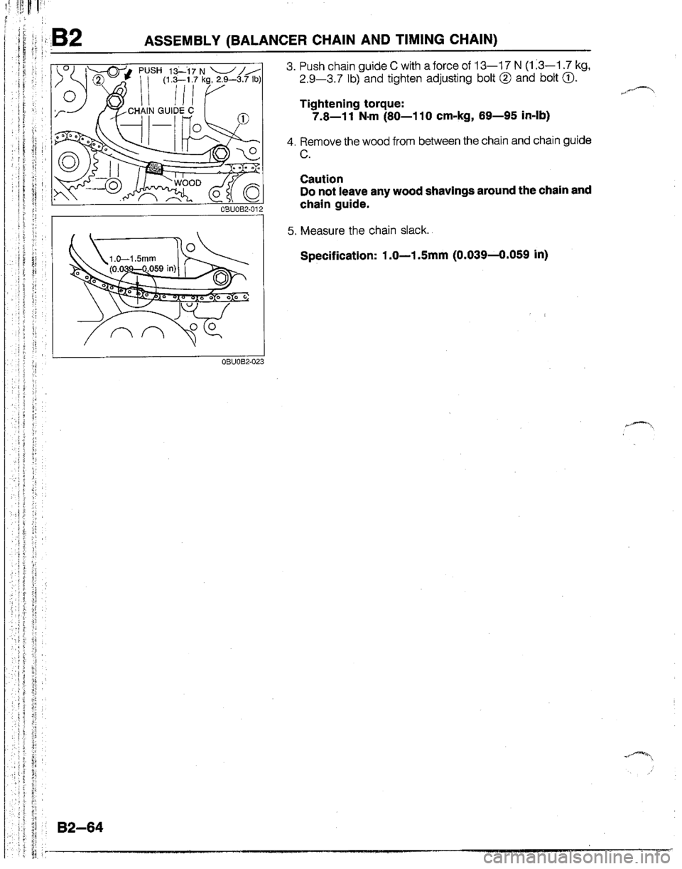 MAZDA B2200 1992  Workshop Manual 