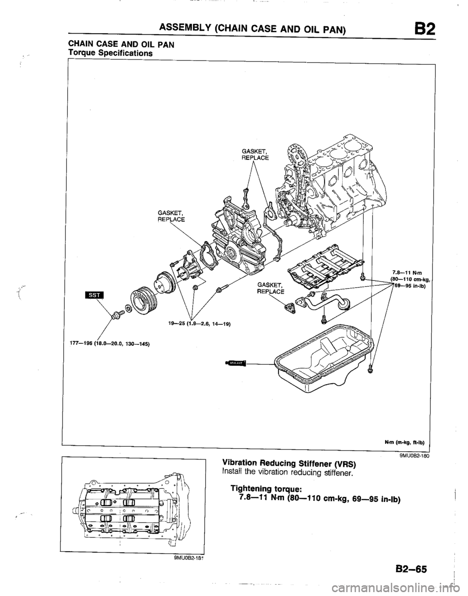 MAZDA B2200 1992  Workshop Manual 