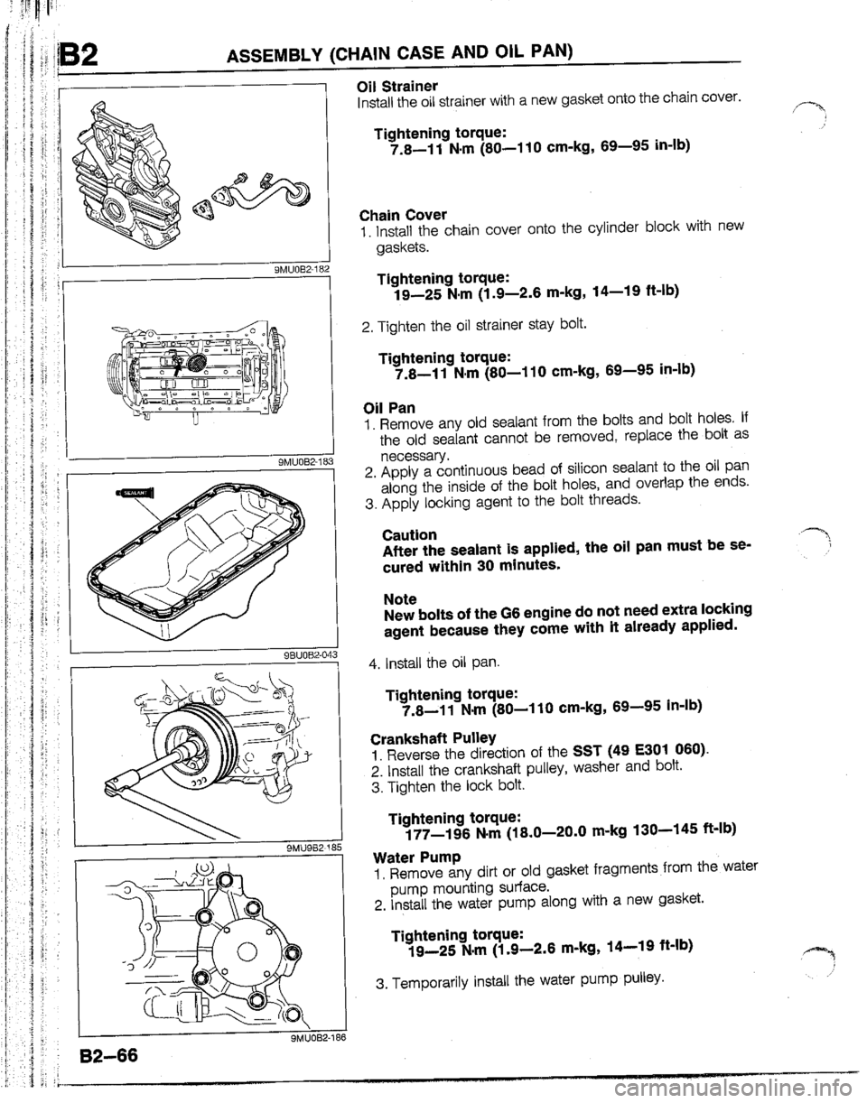 MAZDA B2200 1992  Workshop Manual 