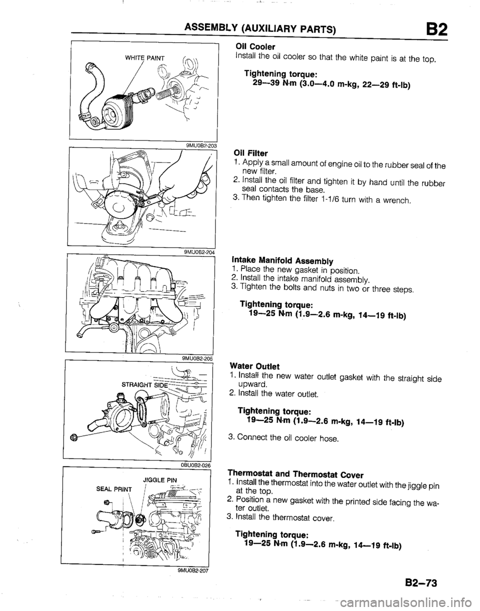MAZDA B2200 1992  Workshop Manual 