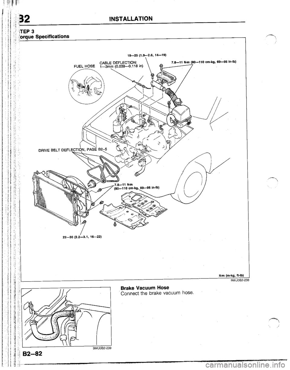 MAZDA B2200 1992  Workshop Manual 