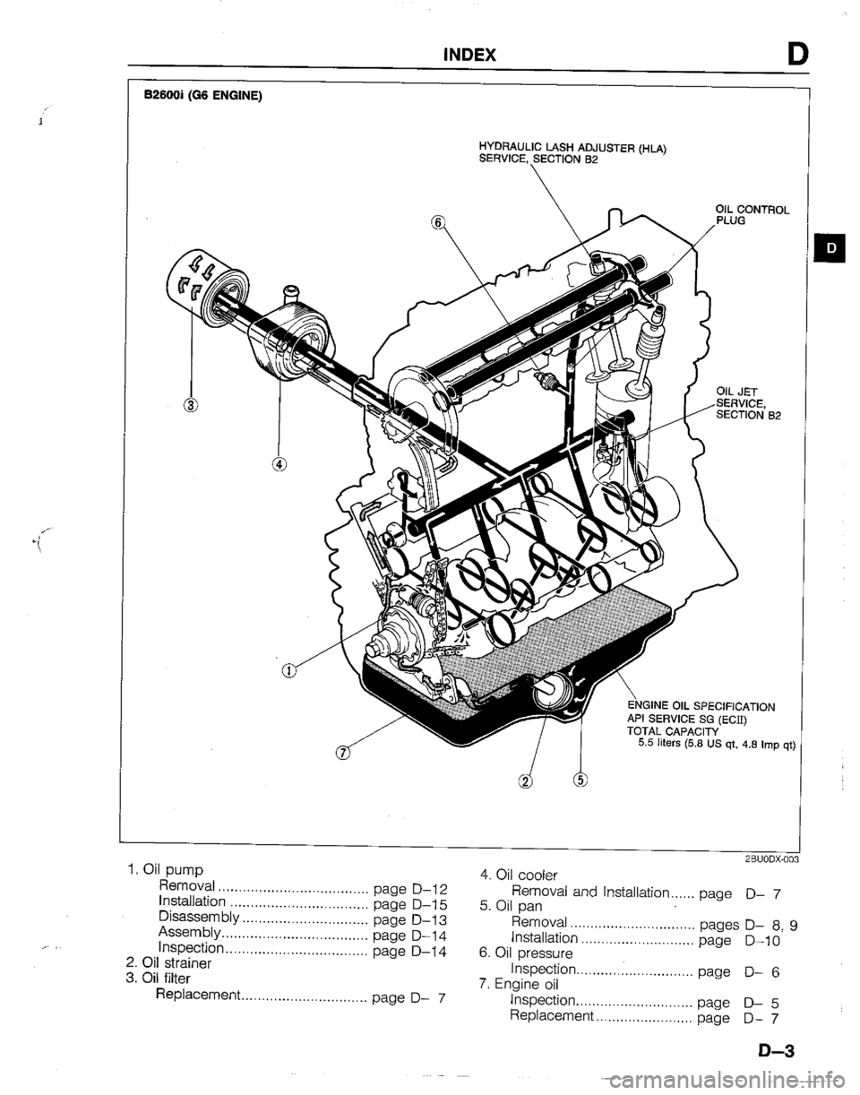 MAZDA B2200 1992  Workshop Manual 