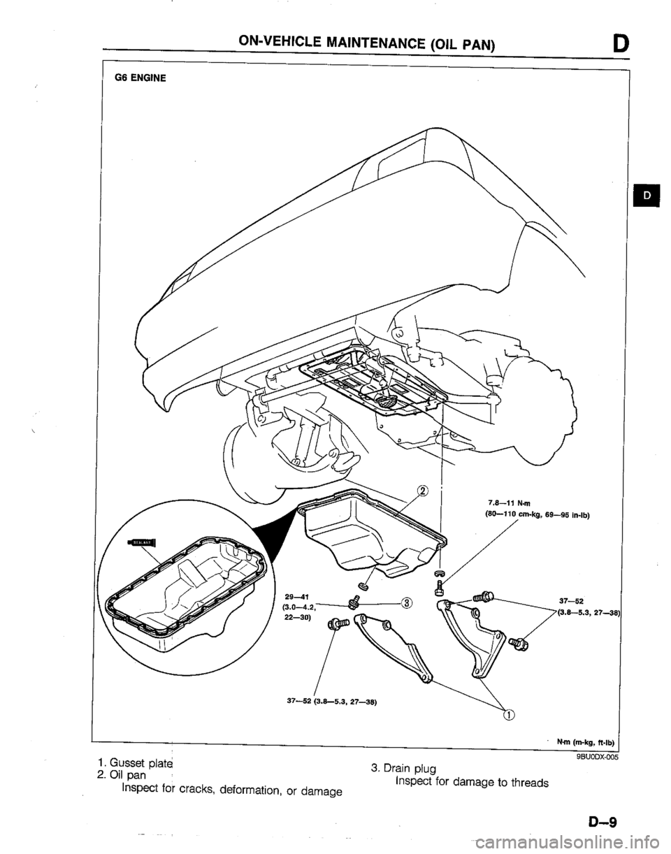 MAZDA B2200 1992  Workshop Manual 