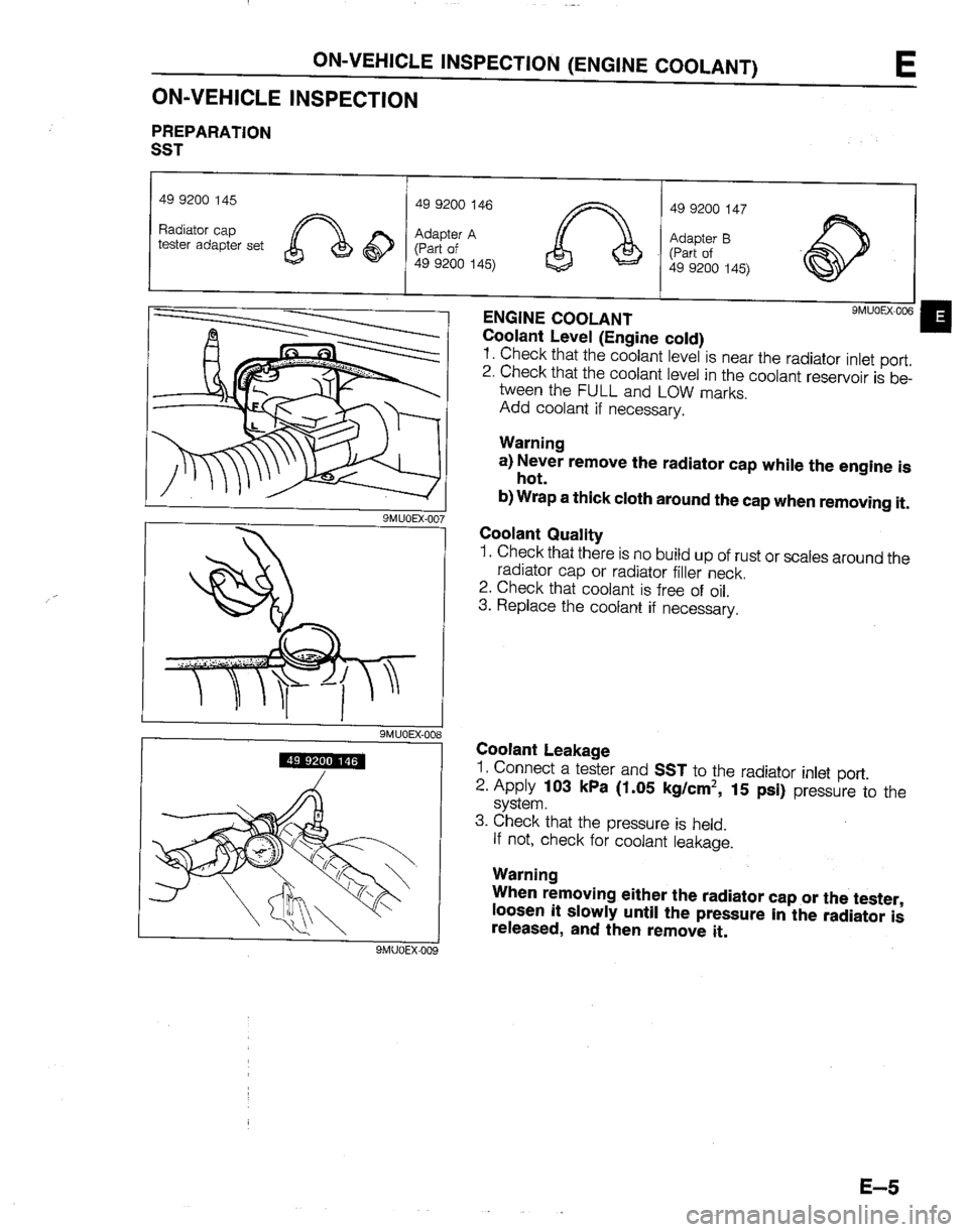 MAZDA B2200 1992  Workshop Manual 