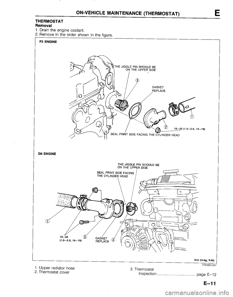 MAZDA B2200 1992  Workshop Manual 