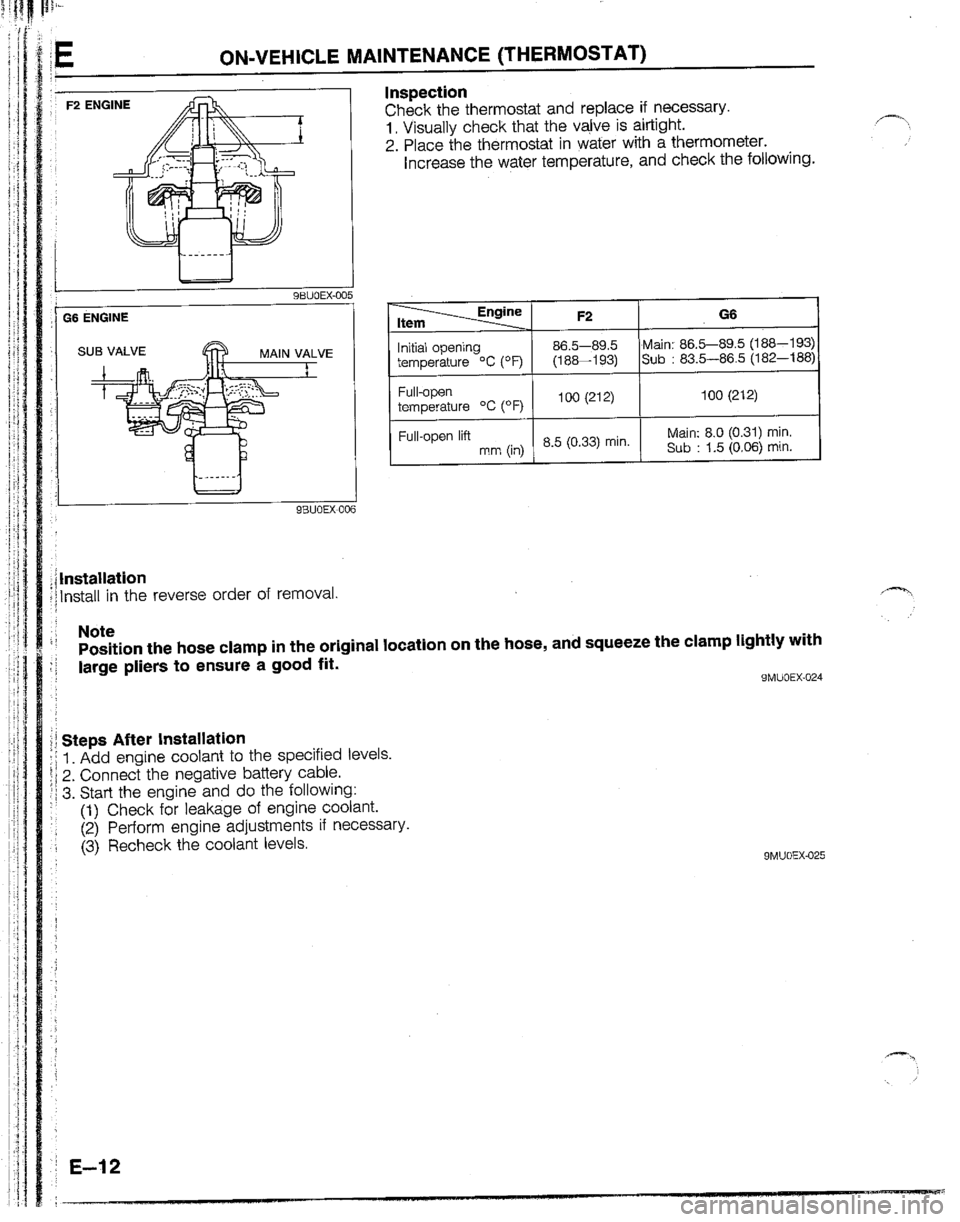 MAZDA B2200 1992  Workshop Manual 