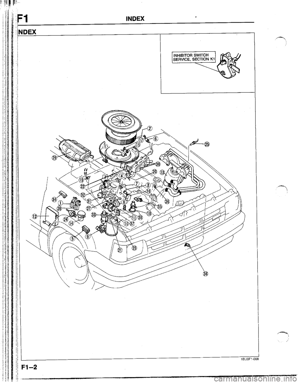MAZDA B2200 1992  Workshop Manual 