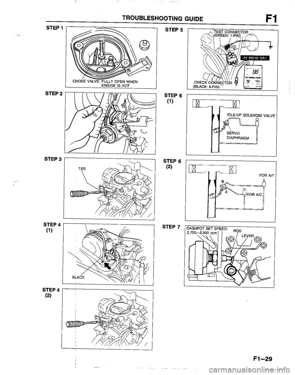 MAZDA B2200 1992  Workshop Manual 